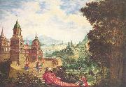 Albrecht Altdorfer Deutsch: Der Hoffart sitzt der Bettel auf der Schleppe painting